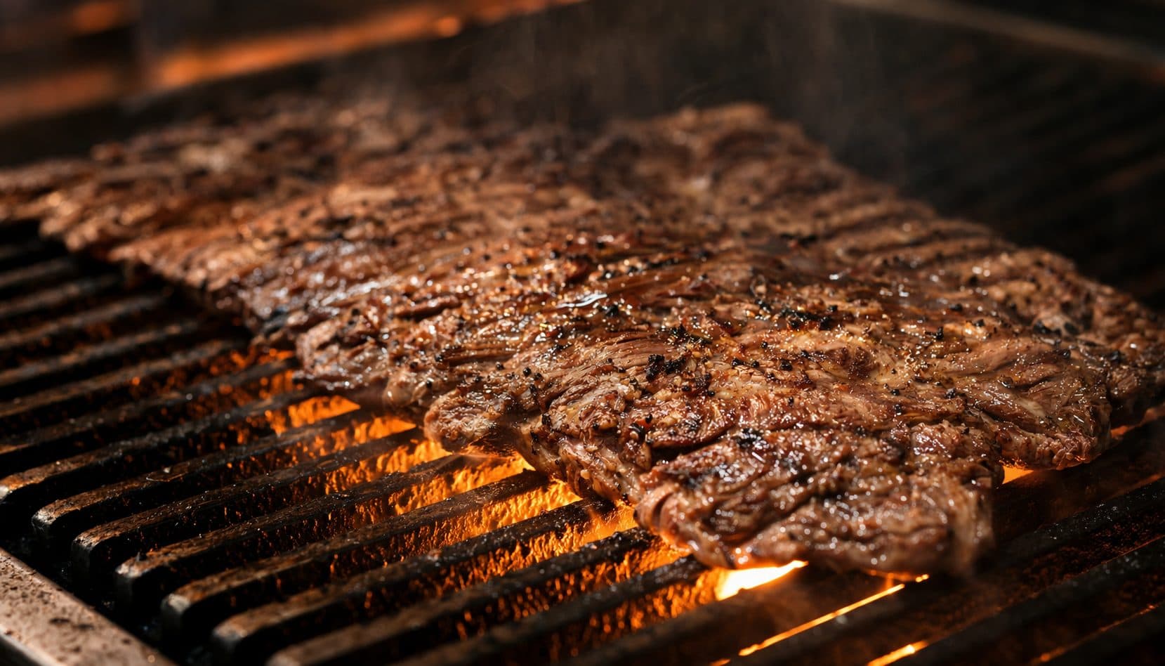 Steak on the grill
